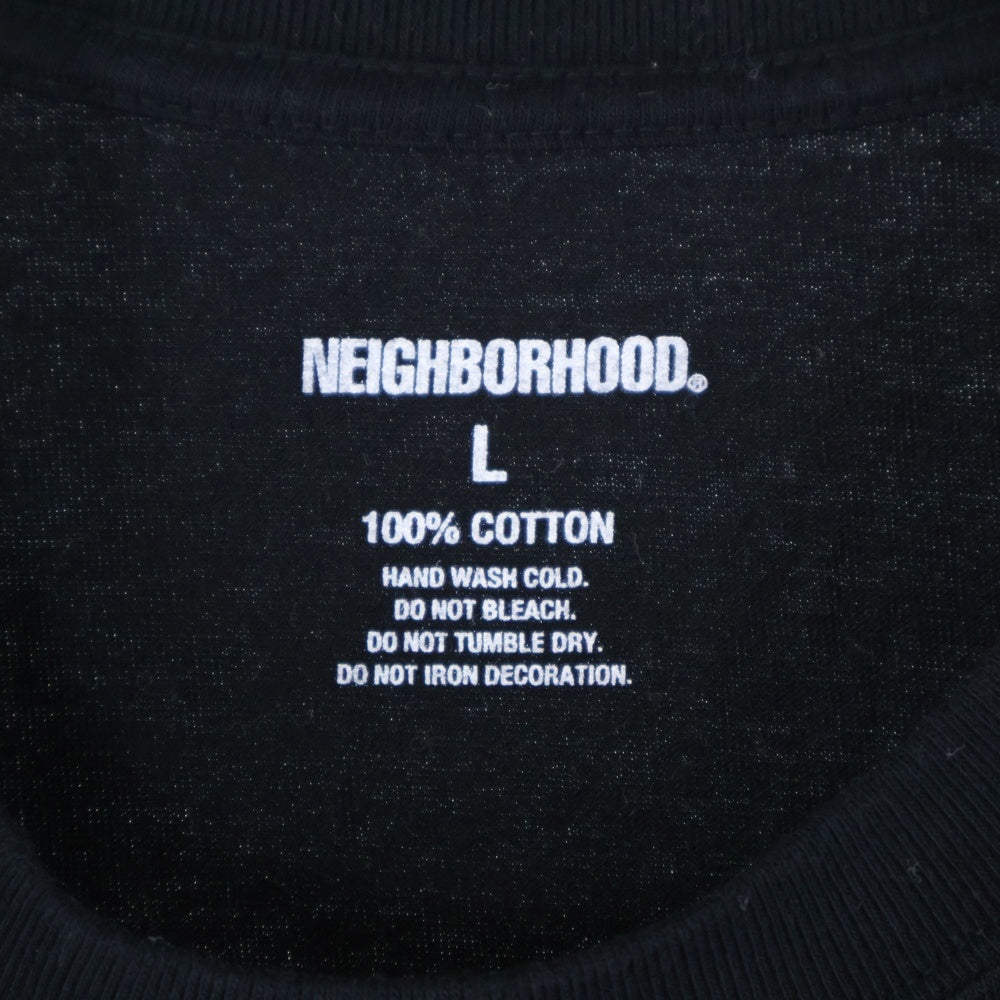 NEIGHBORHOOD(ネイバーフッド) NH 231 SPOT Tee 231PCNH-ST03S ロゴプリント クルーネック半袖Tシャツカットソー ブラック