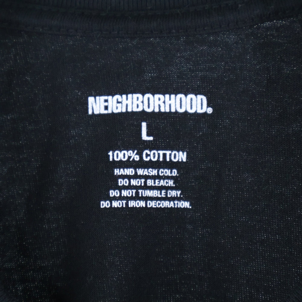 NEIGHBORHOOD(ネイバーフッド) 20SS C-TEE.SS 201PCNH-ST13 ヨークシャテリア フォトプリント クルーネック半袖Tシャツカットソー ブラック
