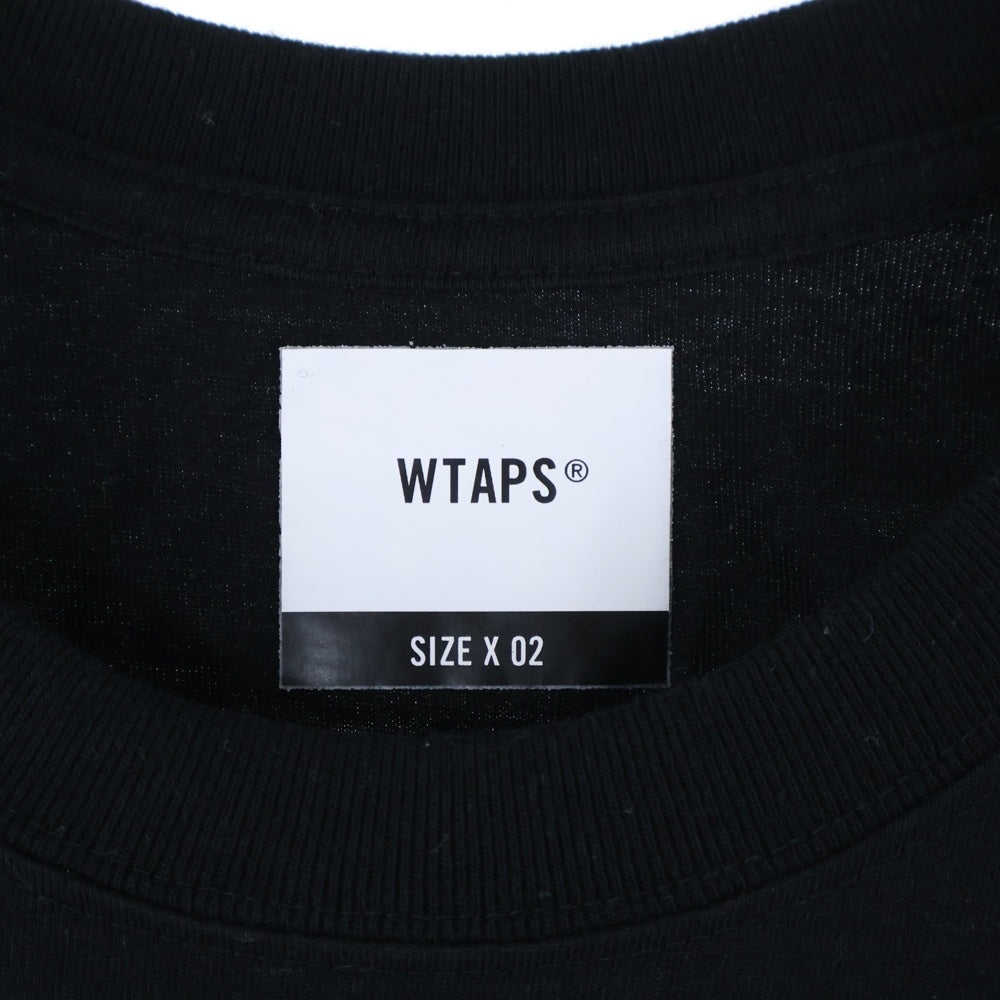 WTAPS(ダブルタップス) 22SS MON SCREEN TEE 火消しロゴ クルーネック半袖Tシャツカットソー ブラック