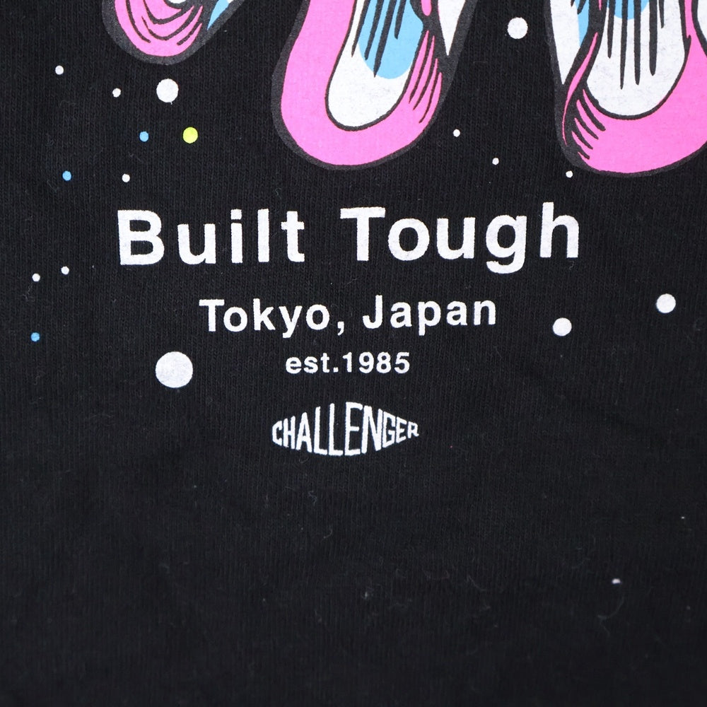 CHALLENGER(チャレンジャー) END WAR L/S TEE 201MT-1300 エンド ウォー プリント クルーネック長袖Tシャツカットソー ロングスリーブ ロンT ブラック