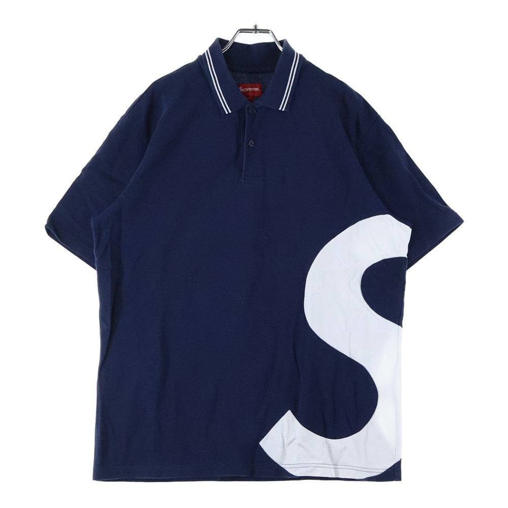 SUPREME(シュプリーム) 19SS S Logo Polo Sロゴ半袖ポロシャツ ネイビー