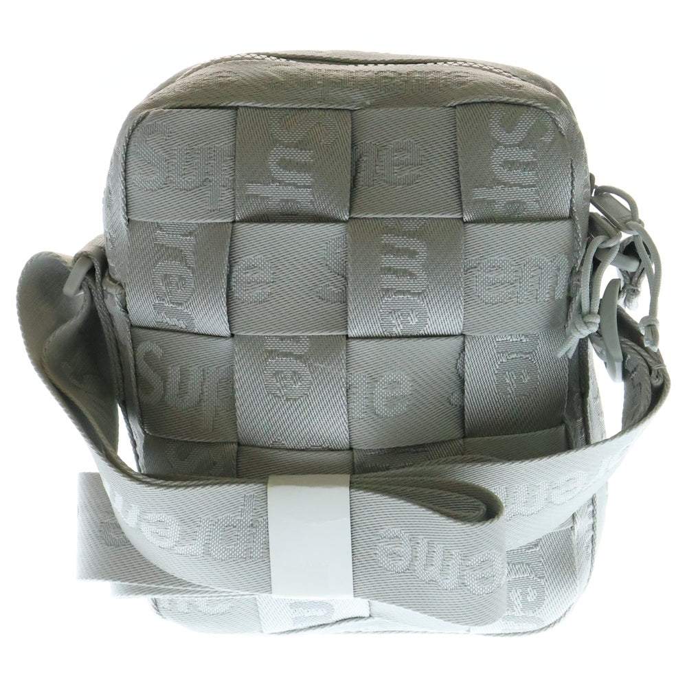 SUPREME(シュプリーム) 24SS Woven Shoulder Bag ウーブンショルダーバッグ グレー