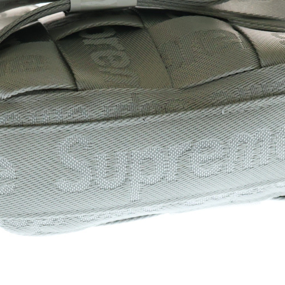 SUPREME(シュプリーム) 24SS Woven Shoulder Bag ウーブンショルダーバッグ グレー