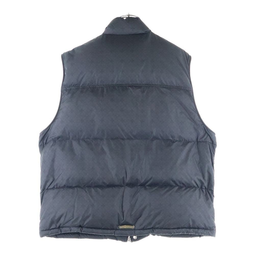 CHROME HEARTS(クロムハーツ) STIFF VEST スティッフ CHプラス総柄クロスボールボタンナイロンダウンベスト ブラック