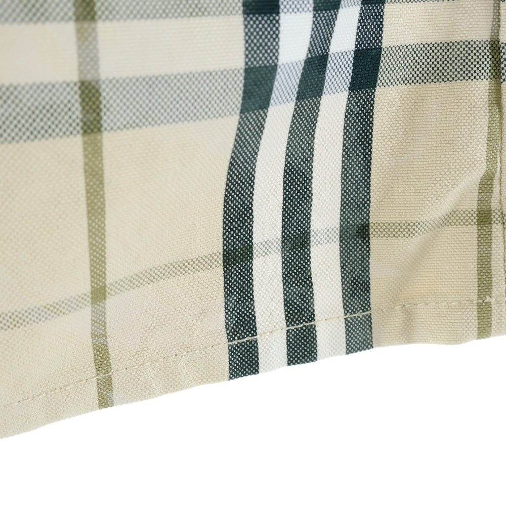 BURBERRY(バーバリー) 25SS Embroidered Check Denim Mini Skirt 8099675 エンブロイダリー ノバチェック デニムミニスカート レディース ベージュ/グリーン