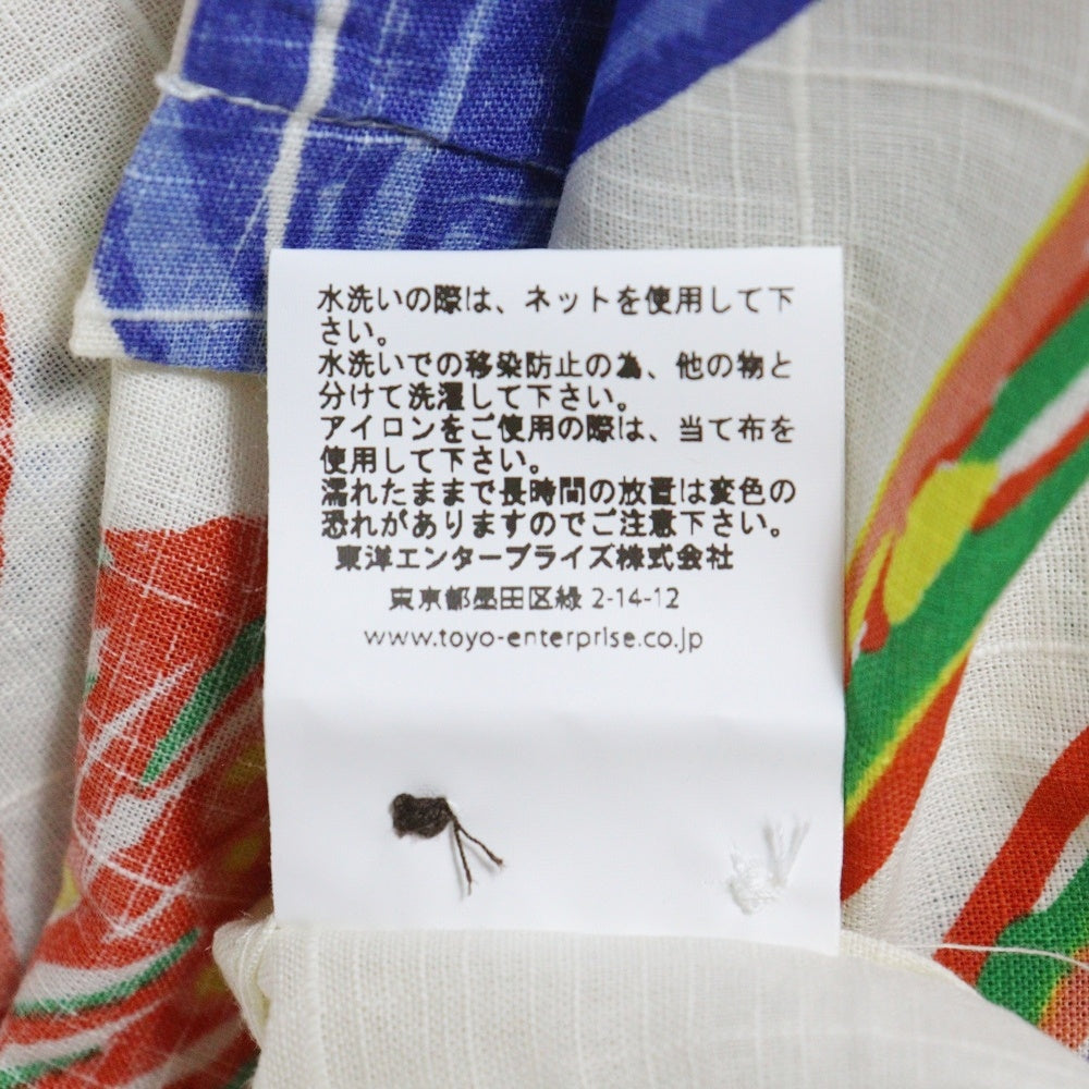 SUN SURF(サンサーフ) COTTON LINEN SLUBYARN OPEN SHIRTS BIRD OF PARADISE SS38687 コットンリネンスラブヤーン半袖オープンカラーシャツ マルチカラー