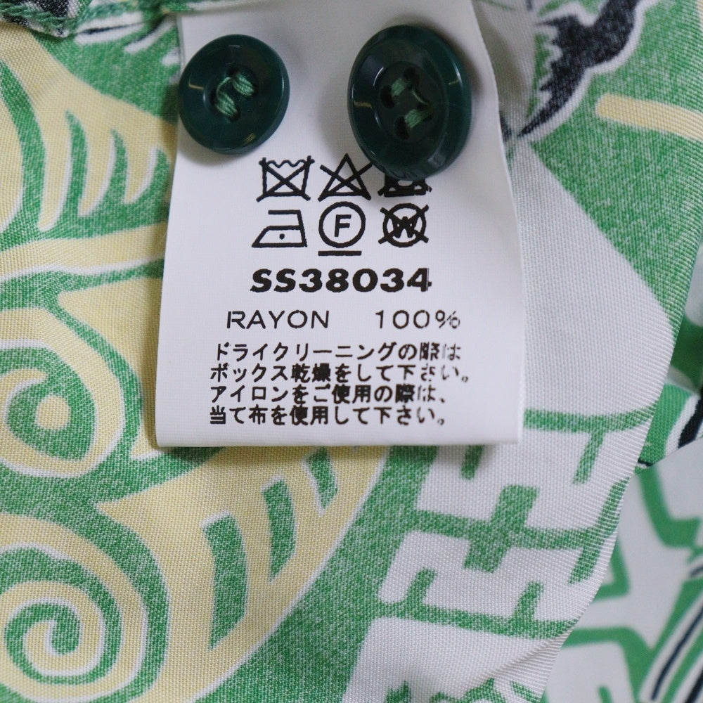 SUN SURF(サンサーフ) HAWAIIAN PICTOGRAPH SS38034 ハワイアンピクトグラム半袖オープンカラーシャツ アロハシャツ グリーン