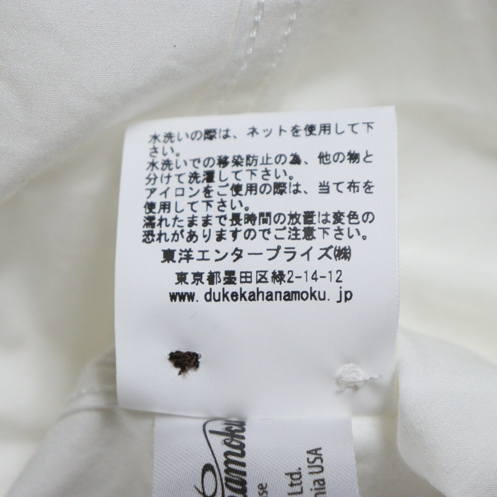 DUKE KAHANAMOKU( デュークカハナモク) ISLAND QUEEN DK38620 アイランドクイーン 半袖オープンカラーシャツ アロハシャツ ホワイト