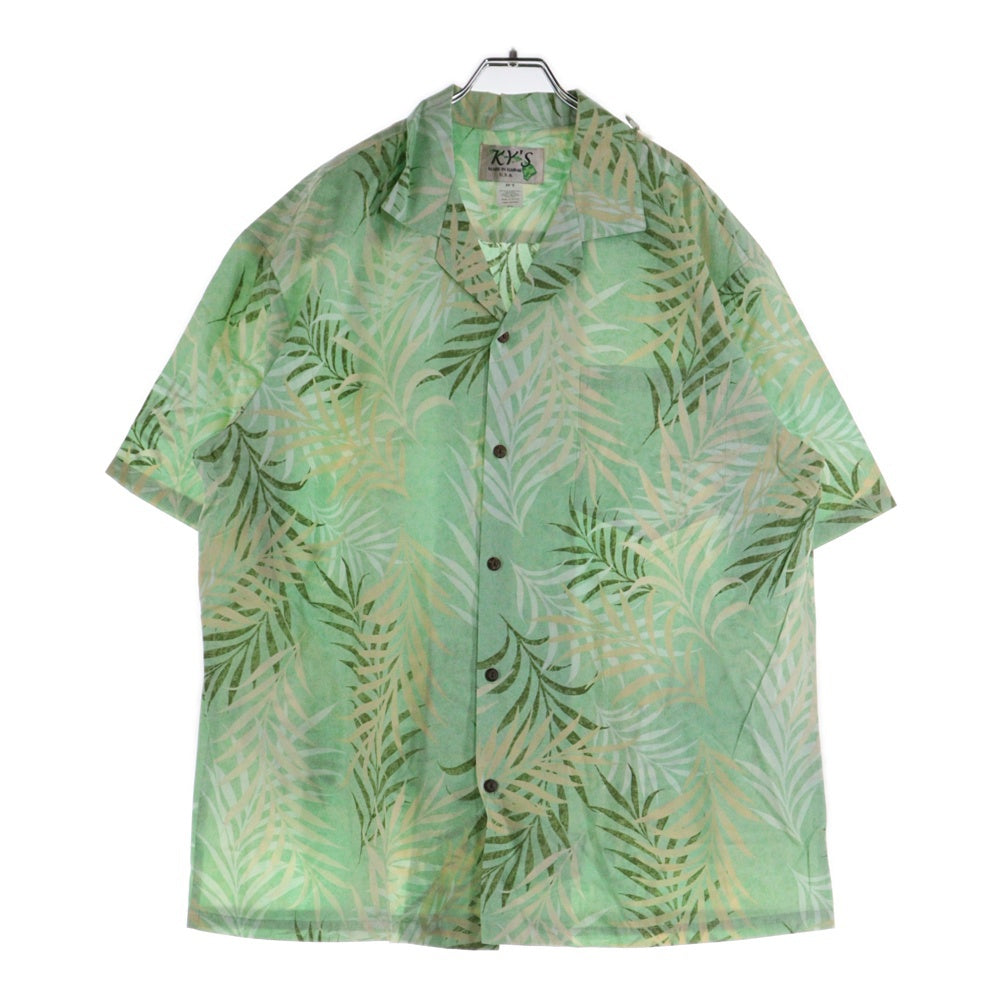 KY'S(ケー・ワイ・エス) ALOHA SHIRTS 総柄アロハシャツ グリーン