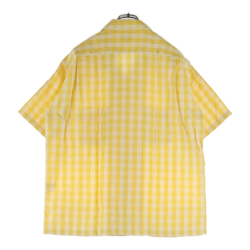WATUMULL'S and Seilani(ワトゥムルズアンドセイラニ) PALAKA CHECK SHIRTS SS37588 パラカ半袖チェックシャツ イエロー