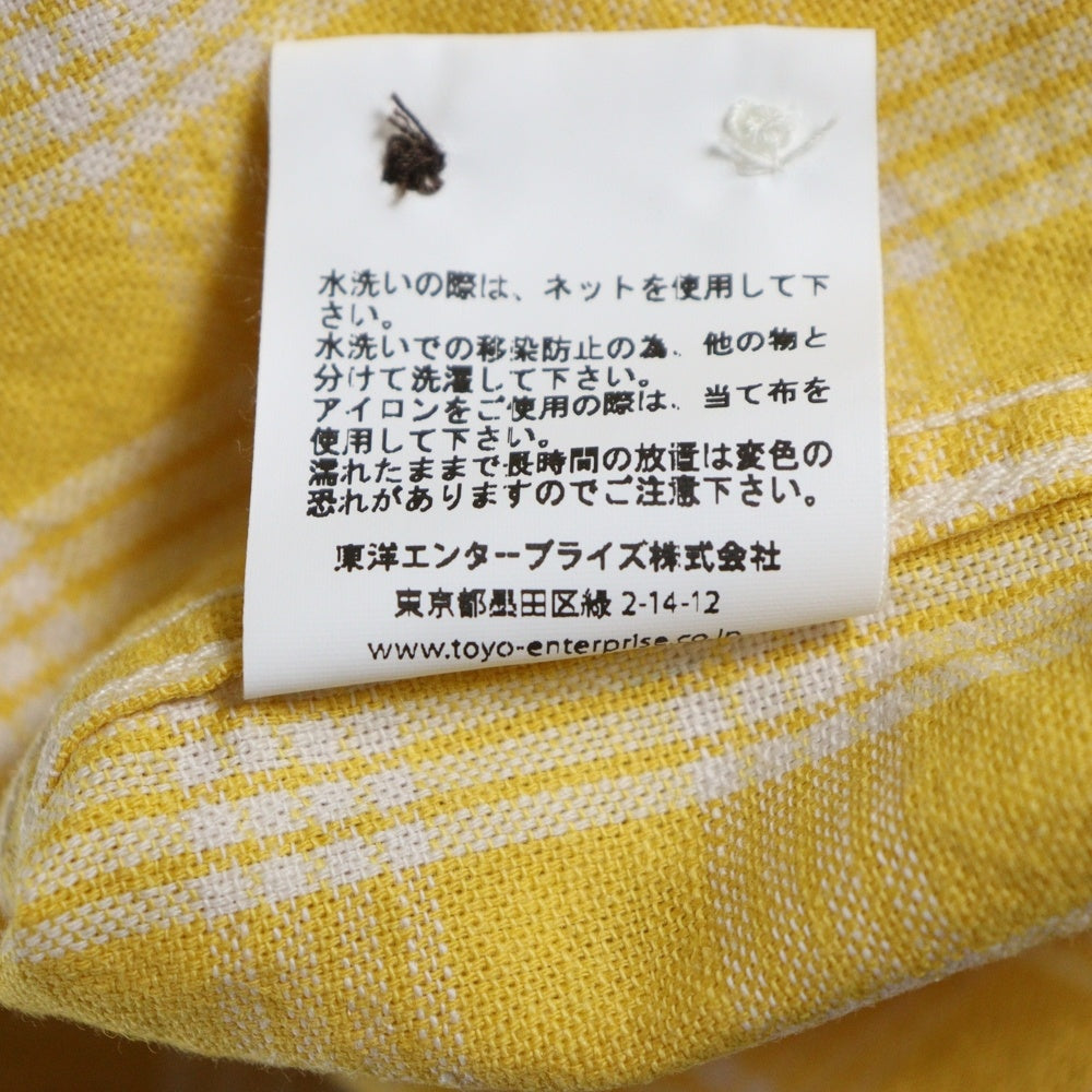 WATUMULL'S and Seilani(ワトゥムルズアンドセイラニ) PALAKA CHECK SHIRTS SS37588 パラカ半袖チェックシャツ イエロー