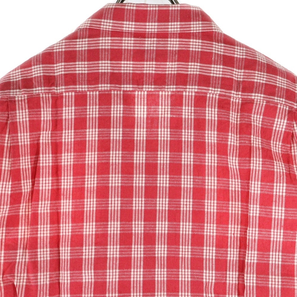 WATUMULL'S and Seilani(ワトゥムルズアンドセイラニ) PALAKA CHECK SHIRTS SS37588 パラカ半袖チェックシャツ レッド