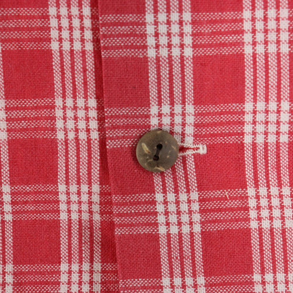 WATUMULL'S and Seilani(ワトゥムルズアンドセイラニ) PALAKA CHECK SHIRTS SS37588 パラカ半袖チェックシャツ レッド