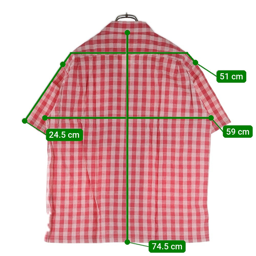 WATUMULL'S and Seilani(ワトゥムルズアンドセイラニ) PALAKA CHECK SHIRTS SS37588 パラカ半袖チェックシャツ レッド