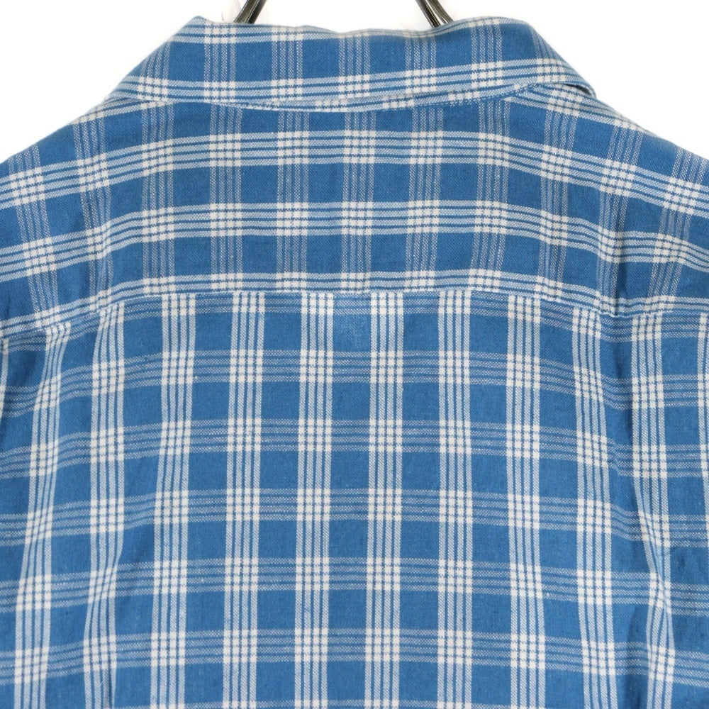 WATUMULL'S and Seilani(ワトゥムルズアンドセイラニ) PALAKA CHECK SHIRTS SS37588 パラカ半袖チェックシャツ ブルー