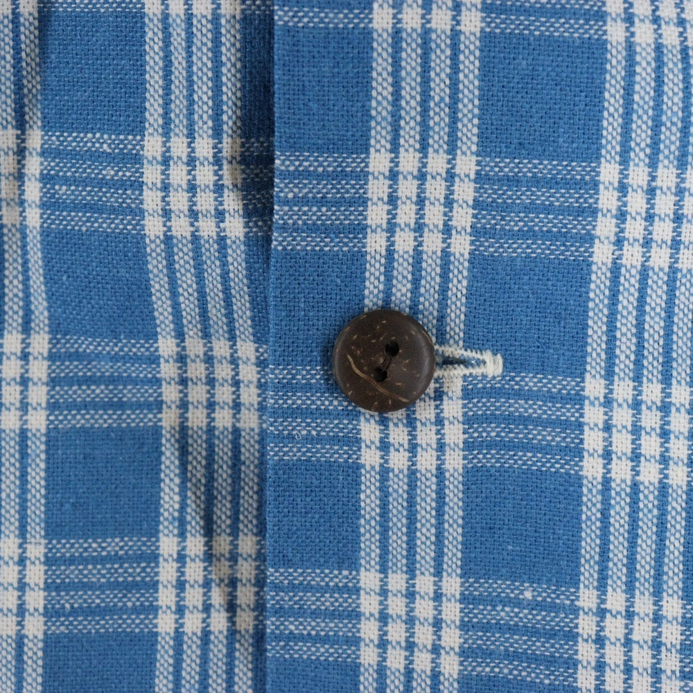 WATUMULL'S and Seilani(ワトゥムルズアンドセイラニ) PALAKA CHECK SHIRTS SS37588 パラカ半袖チェックシャツ ブルー