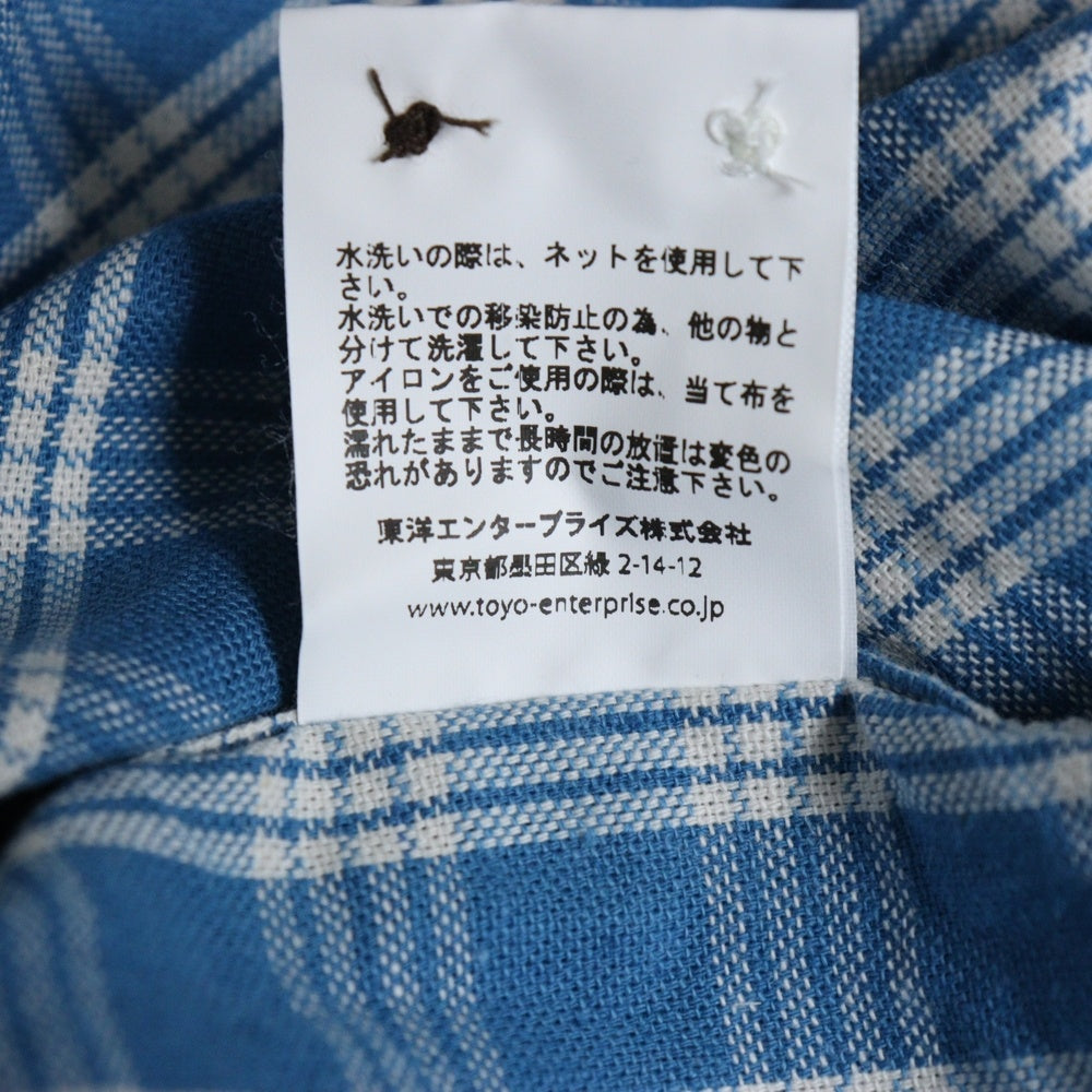 WATUMULL'S and Seilani(ワトゥムルズアンドセイラニ) PALAKA CHECK SHIRTS SS37588 パラカ半袖チェックシャツ ブルー