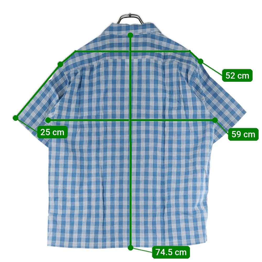 WATUMULL'S and Seilani(ワトゥムルズアンドセイラニ) PALAKA CHECK SHIRTS SS37588 パラカ半袖チェックシャツ ブルー