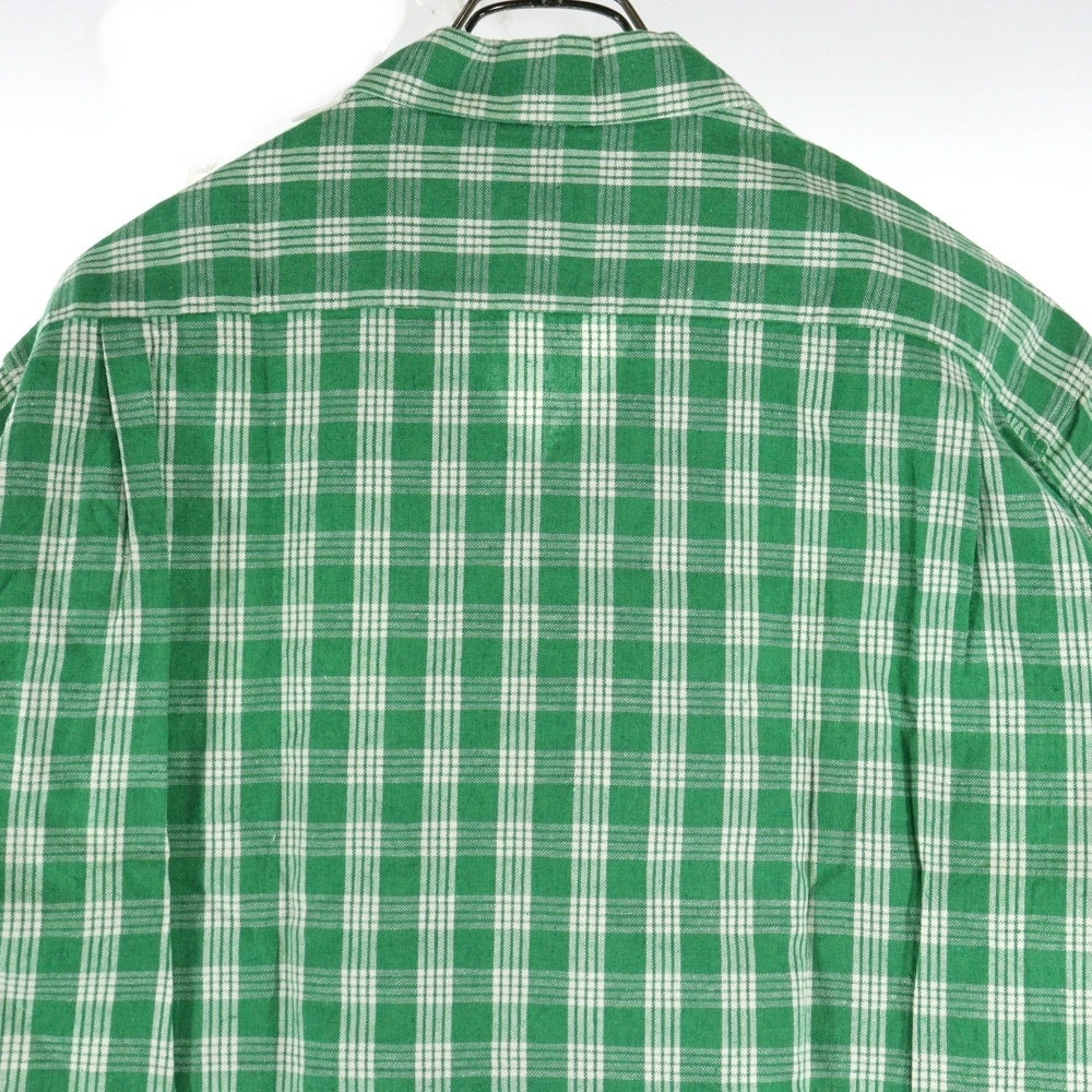 WATUMULL'S and Seilani(ワトゥムルズアンドセイラニ) PALAKA CHECK SHIRTS SS37588 パラカ半袖チェックシャツ グリーン