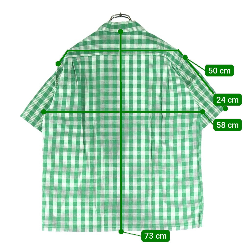 WATUMULL'S and Seilani(ワトゥムルズアンドセイラニ) PALAKA CHECK SHIRTS SS37588 パラカ半袖チェックシャツ グリーン