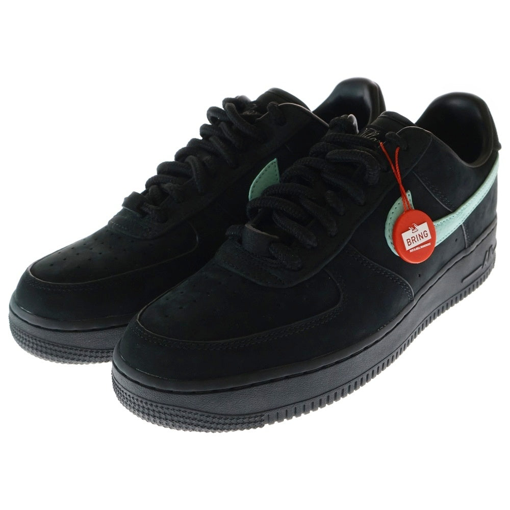 NIKE(ナイキ) ×TIFFANY&CO AIR FORCE 1 LOW 1837 BLACK DZ1382-001 ×ティファニー エアフォース1 ローカットスニーカー シューズ ブラック/ブルー US9.5/27.5cm