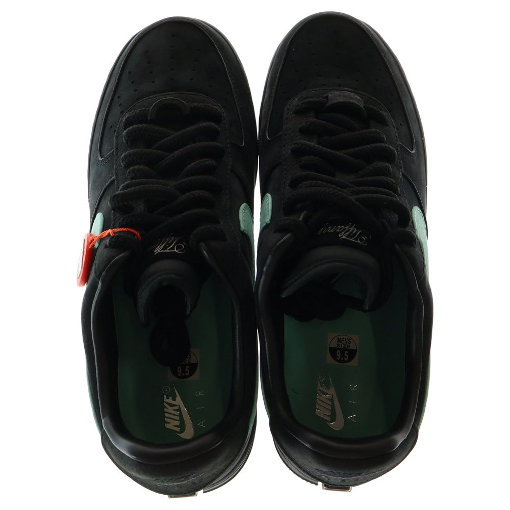 NIKE(ナイキ) ×TIFFANY&CO AIR FORCE 1 LOW 1837 BLACK DZ1382-001 ×ティファニー エアフォース1 ローカットスニーカー シューズ ブラック/ブルー US9.5/27.5cm