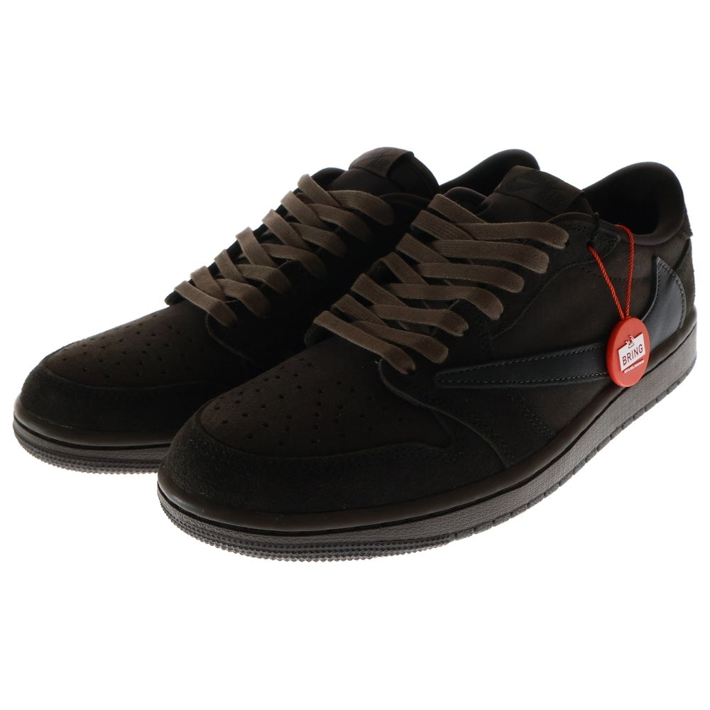 NIKE(ナイキ) ×TRAVIS SCOTT AIR JORDAN 1 LOW OG SP VELVET BROWN AND DARK MOCHA DM7866-202 トラヴィススコット エアジョーダン1 ローカットスニーカー US8/26cm