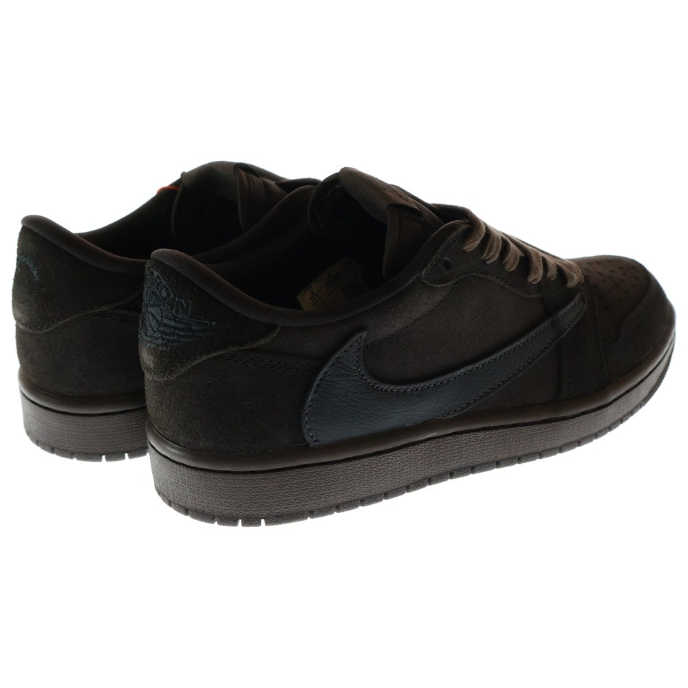NIKE(ナイキ) ×TRAVIS SCOTT AIR JORDAN 1 LOW OG SP VELVET BROWN AND DARK MOCHA DM7866-202 トラヴィススコット エアジョーダン1 ローカットスニーカー US8/26cm