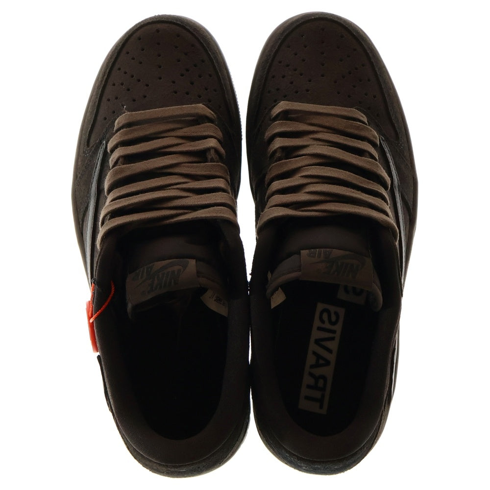 NIKE(ナイキ) ×TRAVIS SCOTT AIR JORDAN 1 LOW OG SP VELVET BROWN AND DARK MOCHA DM7866-202 トラヴィススコット エアジョーダン1 ローカットスニーカー US8/26cm