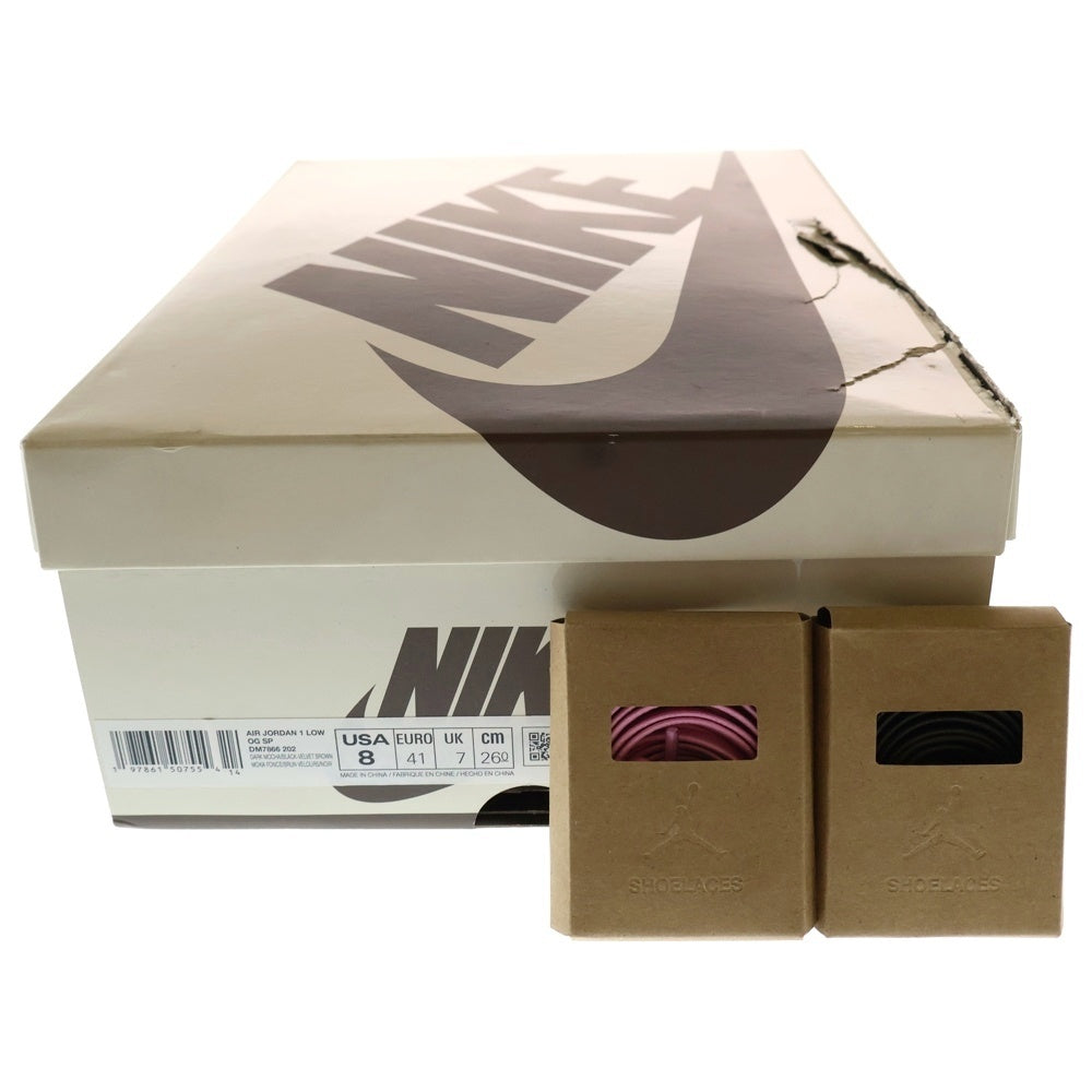 NIKE(ナイキ) ×TRAVIS SCOTT AIR JORDAN 1 LOW OG SP VELVET BROWN AND DARK MOCHA DM7866-202 トラヴィススコット エアジョーダン1 ローカットスニーカー US8/26cm