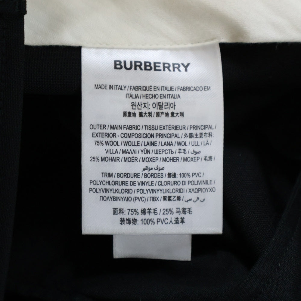 BURBERRY(バーバリー) PVCポケット トラウザーズスラックスロングパンツ ブラック 4557884