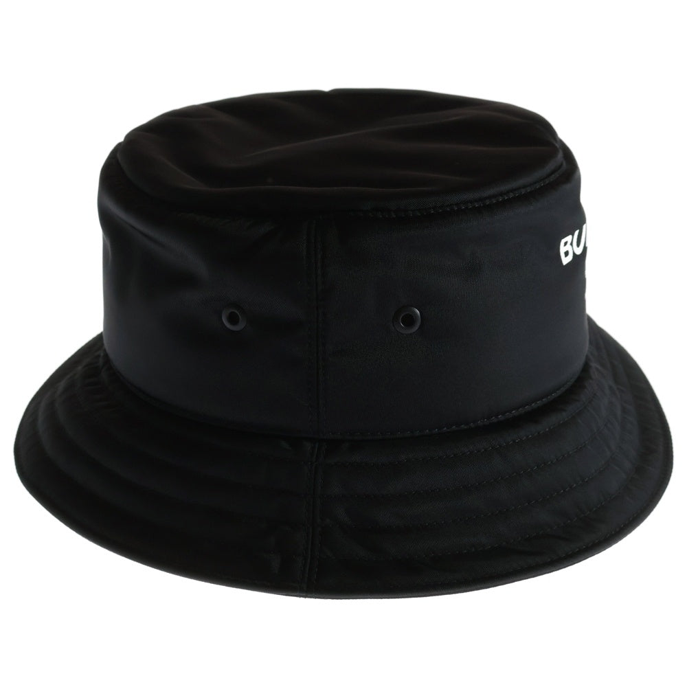 BURBERRY(バーバリー) NYLON PADDED BUCKET 8044081 ナイロン ロゴ バケットハット 帽子 ブラック