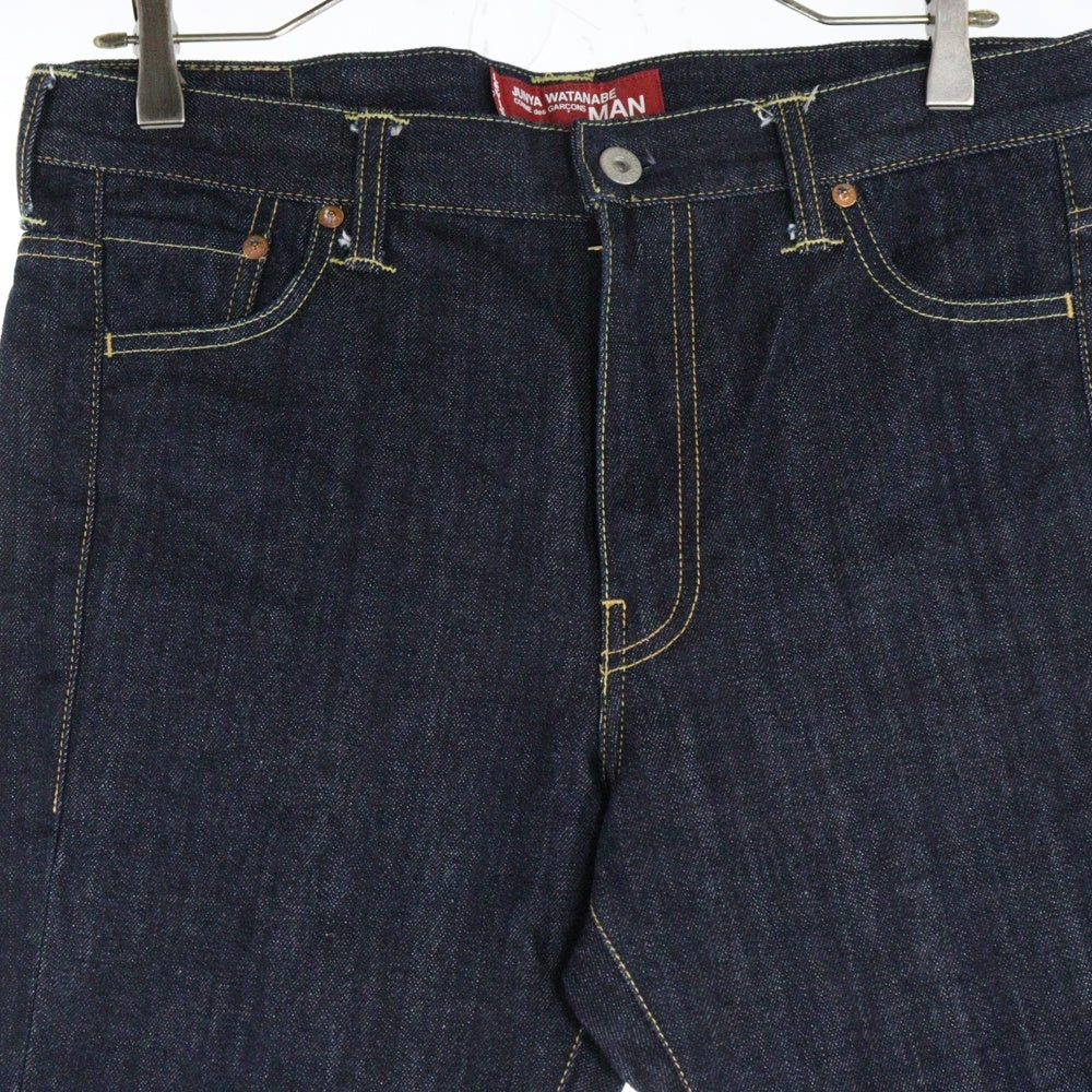JUNYA WATANABE COMME des GARCONS(ジュンヤワタナベ コムデギャルソン) ×14AW LEVI'S リーバイス 再構築 ジッパーフライ ストレートデニムパンツ ジーンズ インディゴ WN-P202
