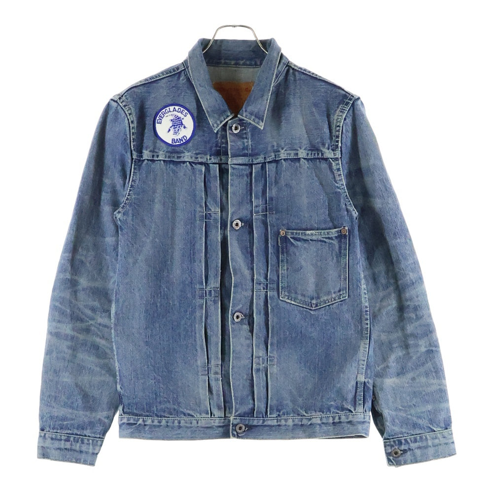 TCB JEANS(ティーシービー ジーンズ) Vintage Washed 40s Denim Jacket 大戦モデル 復刻 1st イエローステッチ デニムジャケット ジージャン ヴィンテージウォッシュ インディゴ