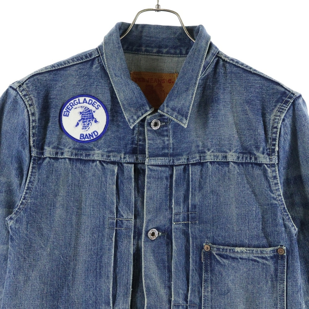 TCB JEANS(ティーシービー ジーンズ) Vintage Washed 40s Denim Jacket 大戦モデル 復刻 1st イエローステッチ デニムジャケット ジージャン ヴィンテージウォッシュ インディゴ