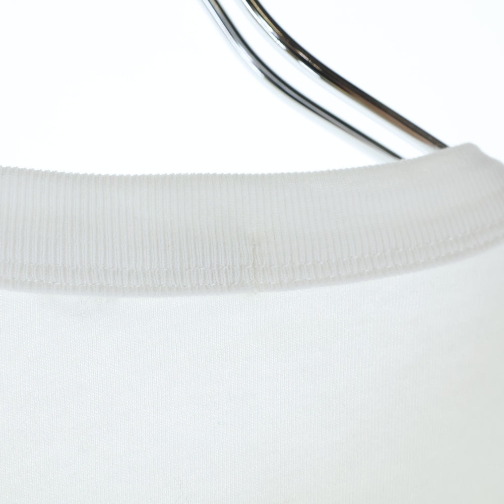 ALEXANDER WANG(アレキサンダーワン) クロップド ポッケト クルーネック半袖Tシャツカットソー ホワイト レディース 1CC2221635