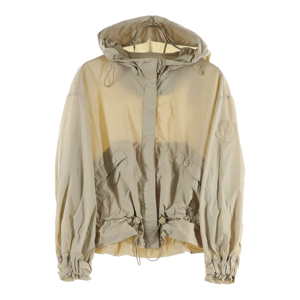 MONCLER(モンクレール) ALBIREO GIUBBOTTO G10931A77000 539SS クロップド ナイロンジャケット ベージュ レディース