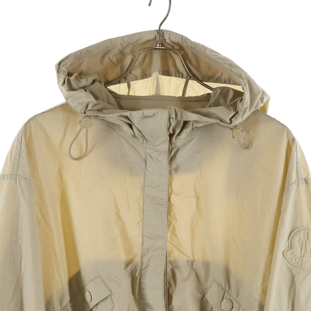 MONCLER(モンクレール) ALBIREO GIUBBOTTO G10931A77000 539SS クロップド ナイロンジャケット ベージュ レディース