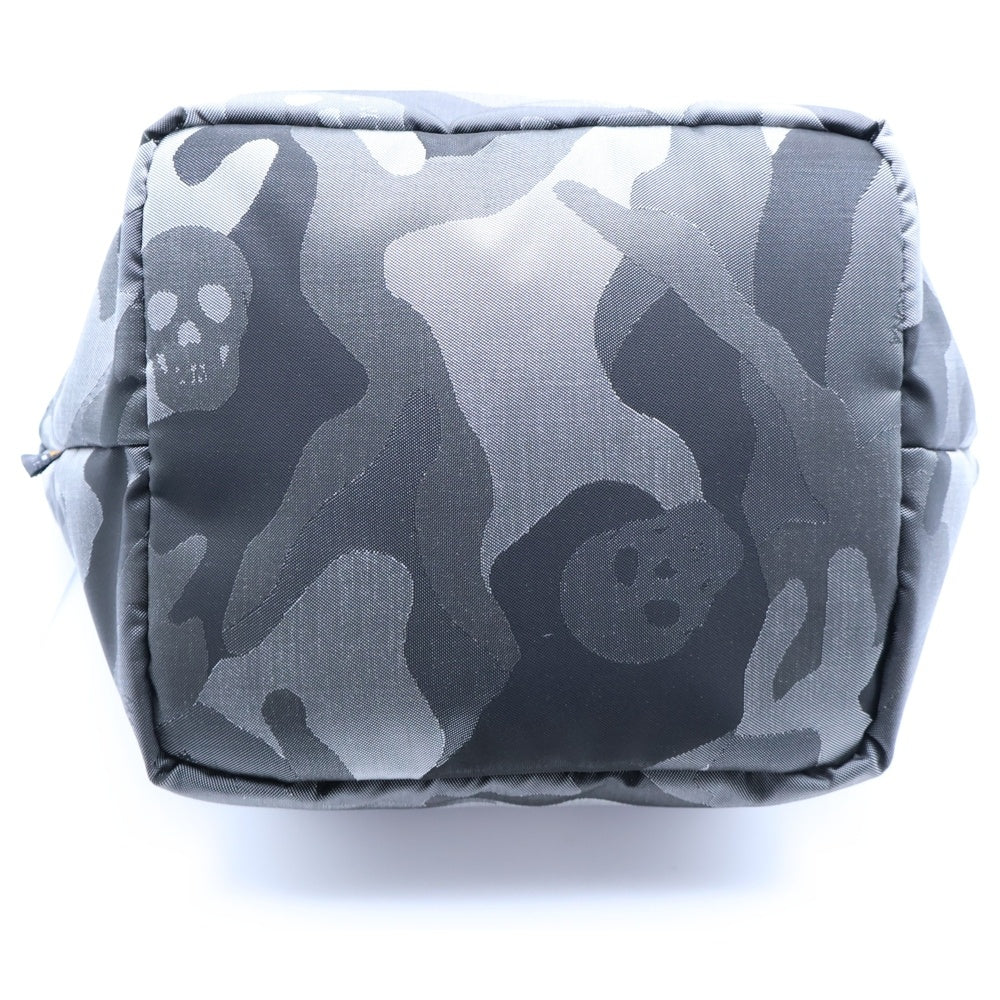 MARK&LONA(マークアンドロナ) Gauge Camo Mini Tote MLS-0A-SB02 スカル カモフラ ミニ トートバッグ ハンドバッグ ブラック