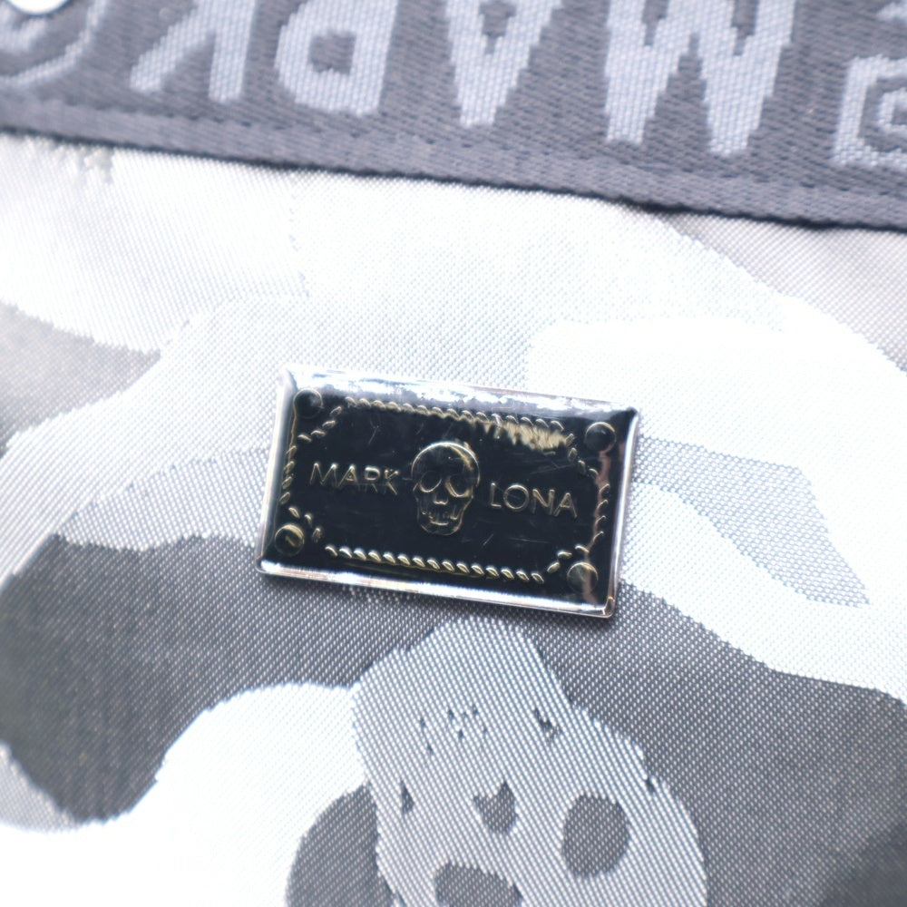 MARK&LONA(マークアンドロナ) Gauge Camo Mini Tote MLS-0A-SB02 スカル カモフラ ミニ トートバッグ ハンドバッグ ブラック