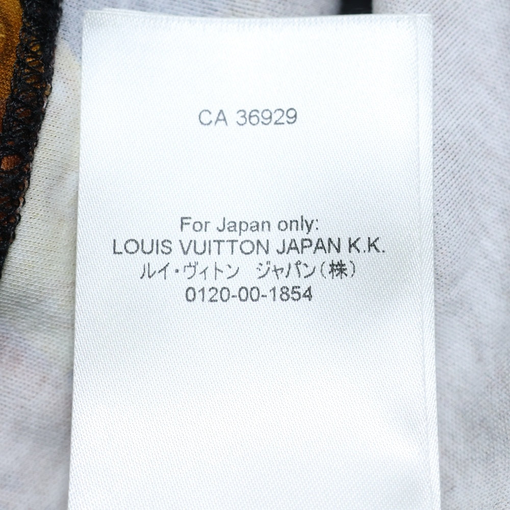 LOUIS VUITTON(ルイヴィトン) 25SS トランクプリント クルーネック半袖Tシャツカットソー ブラウン RM251WB WHV FSJT82