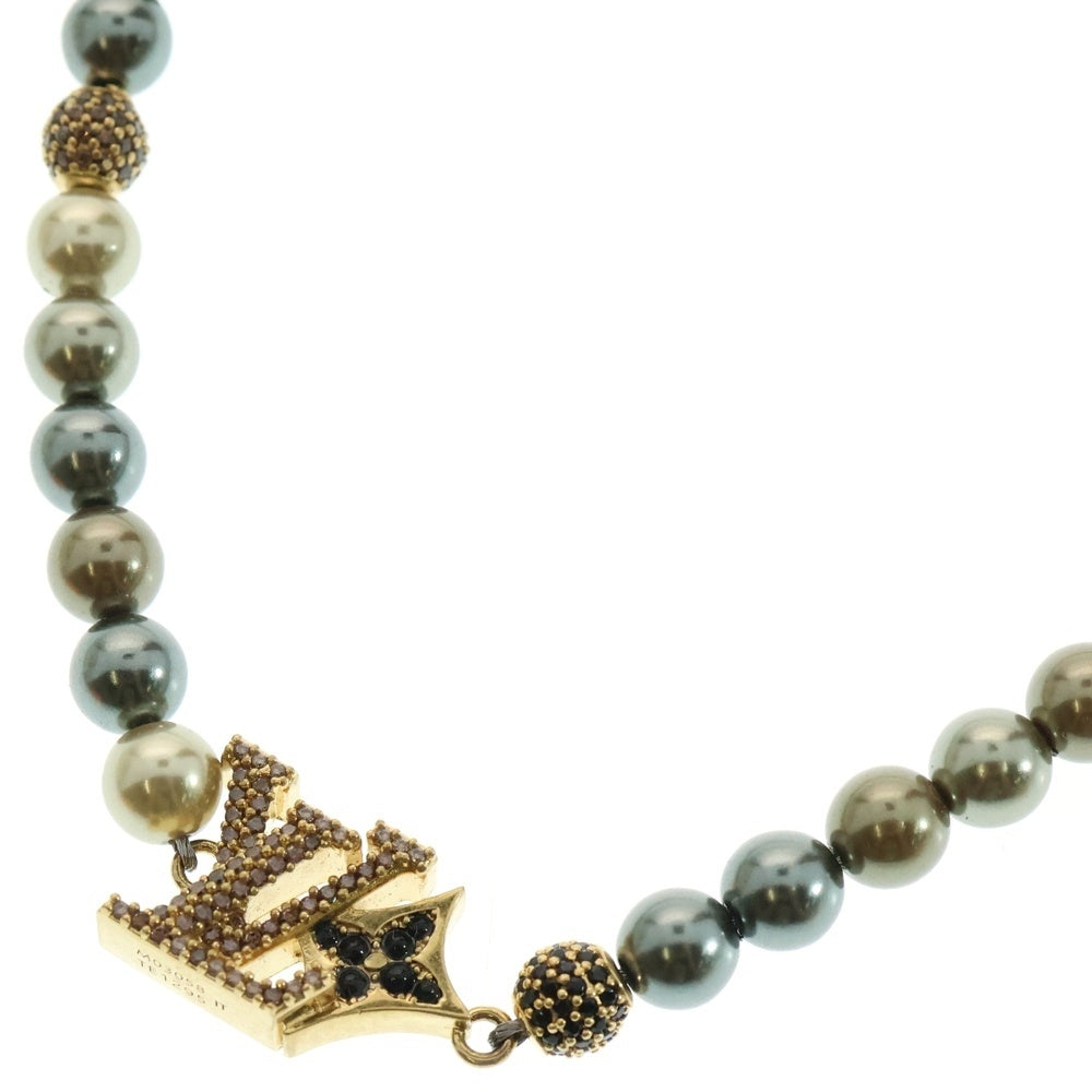 LOUIS VUITTON(ルイヴィトン) LV ダンディ パール ネックレス ブラウン/ゴールド M03058