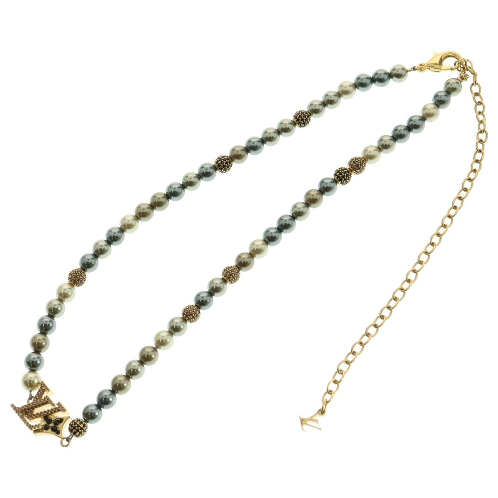 LOUIS VUITTON(ルイヴィトン) LV ダンディ パール ネックレス ブラウン/ゴールド M03058