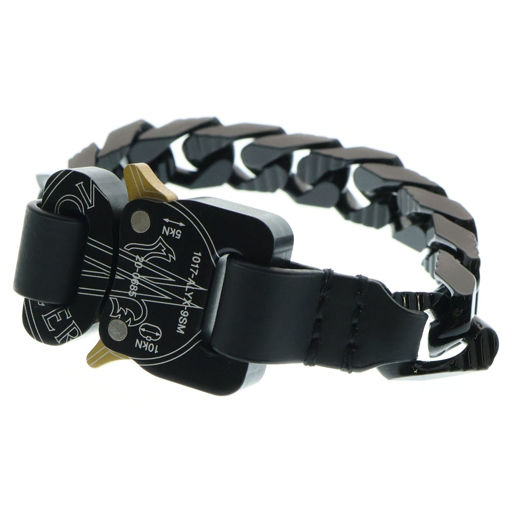 MONCLER(モンクレール) BRACELET 1017‐ALYX-9SM メタル ロゴ ブレスレット ブラック