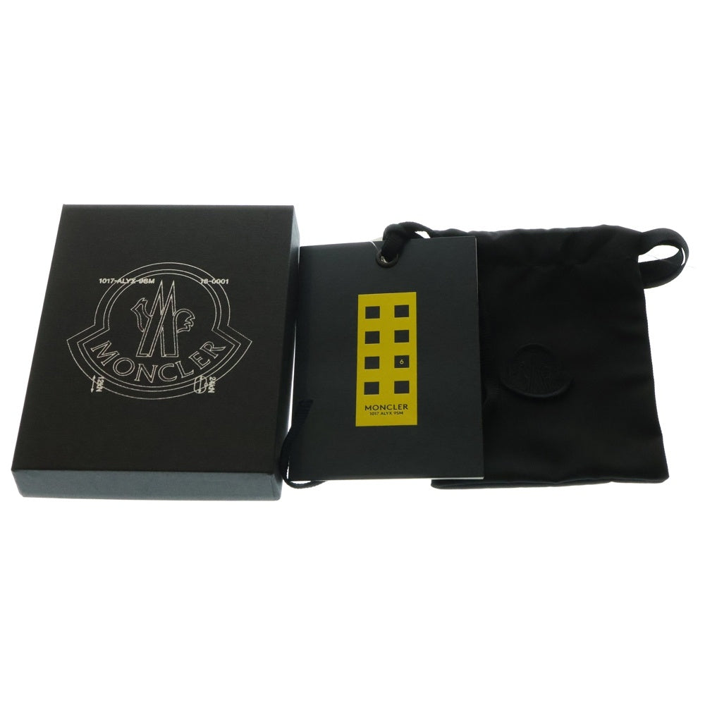 MONCLER(モンクレール) BRACELET 1017‐ALYX-9SM メタル ロゴ ブレスレット ブラック