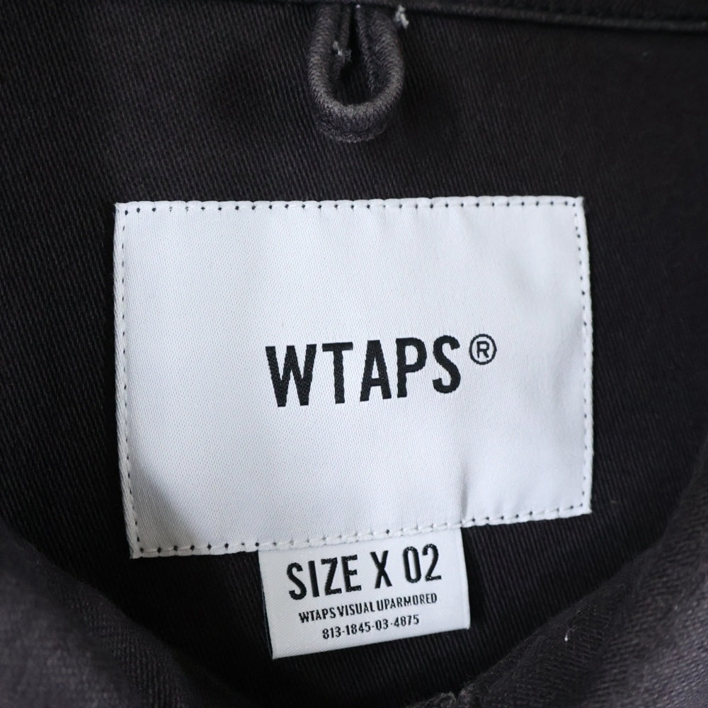 WTAPS(ダブルタップス) 20AW BUDS LS COTTON SATIN 202BRDT-SHM01 バッツ コットンサテン 長袖シャツ ブラウン