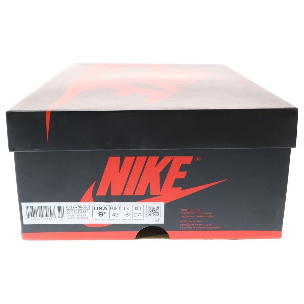 NIKE(ナイキ) AIR JORDAN 1 HIGH OG SP DV1748-601 エアジョーダン ネクストチャプター ハイカットスニーカー ホワイト/レッド US9.5/27.5cm