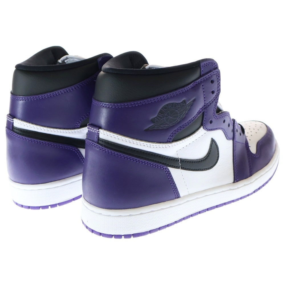 NIKE(ナイキ) AIR JORDAN 1 RETRO HIGH OG COURT PURPLE 555088-500 エアジョーダン1 コートパープル ハイカットスニーカー ホワイト/パープル US10.5/28.5cm