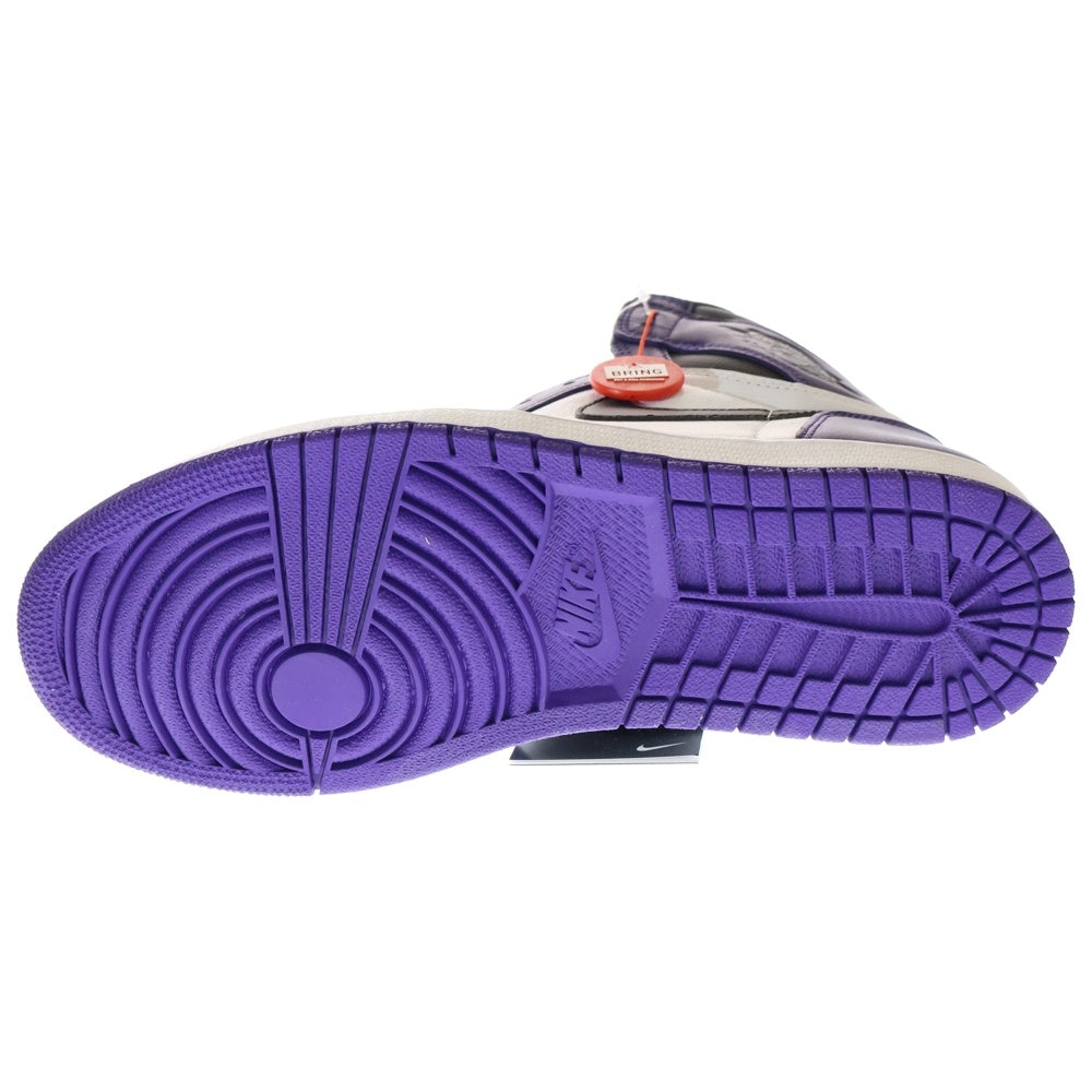 NIKE(ナイキ) AIR JORDAN 1 RETRO HIGH OG COURT PURPLE 555088-500 エアジョーダン1 コートパープル ハイカットスニーカー ホワイト/パープル US10.5/28.5cm