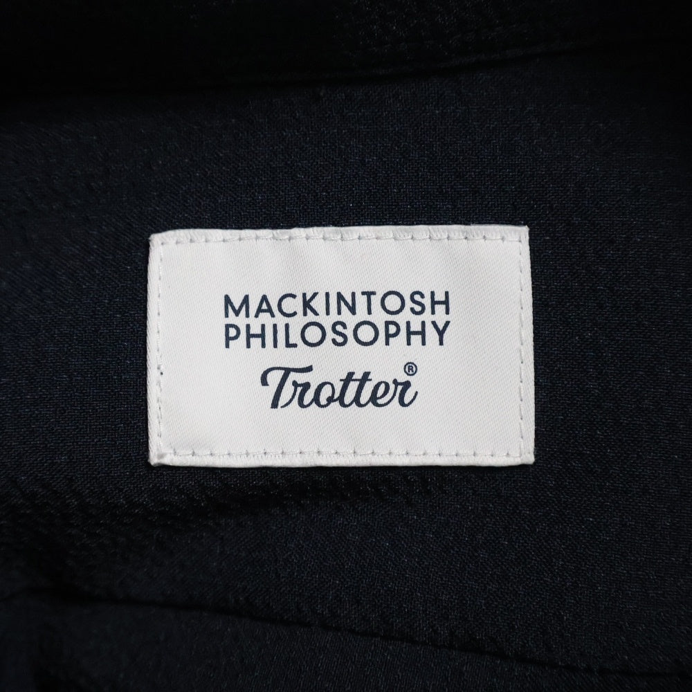 MACKINTOSH PHILOSOPHY(マッキントッシュフィロソフィー) トロッタボタンダウン長袖シャツ トリコットジャージー ネイビー H1M24-116-29